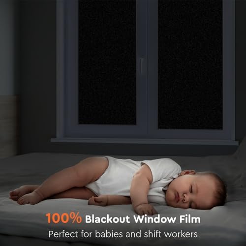 Kromapolis Blackout Window Privacy Film Light Blocking, 17.5'' x 157.4'' - Image 2