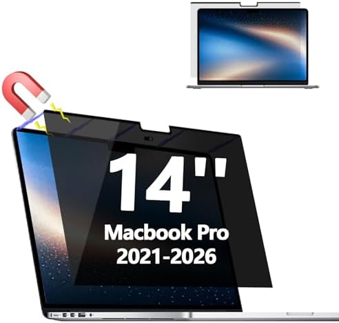 Magnetic Privacy Screen Protector for MacBook Pro 14'' (2021-2026, M1-M5) by Halloive