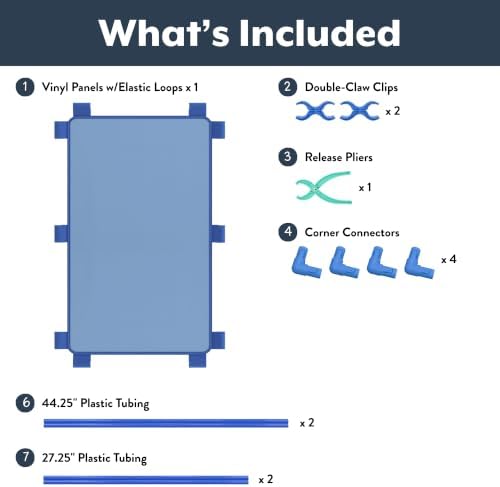 Children's Factory Rectangle PlayPanel, Kids Room Divider Panel, Classroom Partition, Free-Standing Screen for Daycare or Preschool, Sky Blue - Image 3