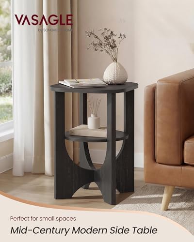 VASAGLE Side Table, 2 Tier Small Accent End Table, Nightstand - Image 3