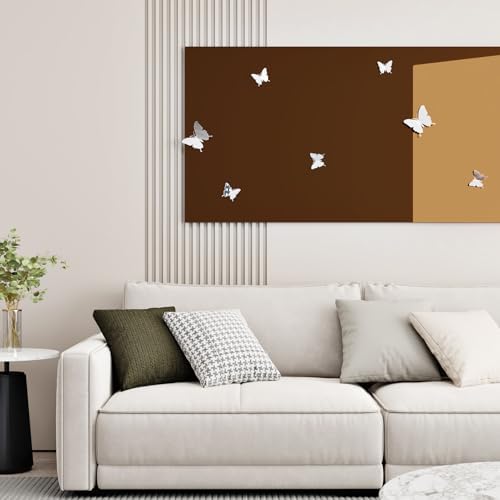 WESTICK Glossy Brown Mirror Stickers Self Adhesive Flexible Mirror Film Peel and Stick Mirrors Contact Paper Tawny Metallic Permanent Vinyl Wrap for Cabinets Appliances Shelf Liner DIY Decor 15.8"X80" - Image 7