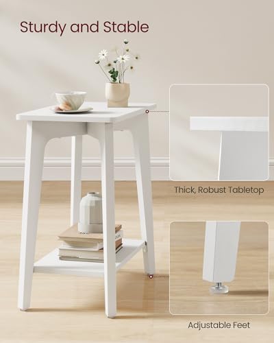 VASAGLE Side Table, 2-Tier Small Rectangular End Table, Nightstand - Image 5
