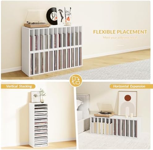 IOTXY DIY Modular Cubby Bookcase - Stackable 12-Cube Open Bookshelf, White - Image 5