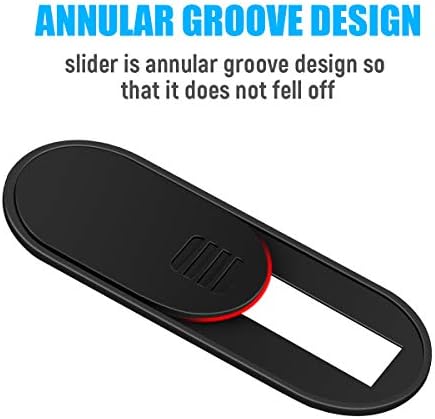 Computer Camera Cover Slide, 0.028 Inch Ultra-Thin Camera Blocker for Protect Your Privacy Security, Camera Cover Accessories Fits MacBook Pro & Air, iPhone iPad iMac (Black - 6 Pack) - Image 6