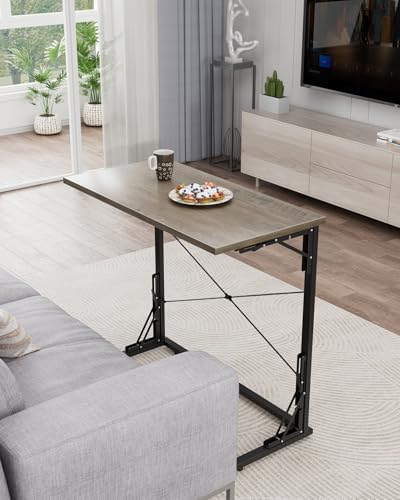 Vantic 31.5" Folding TV Tray Table for Eating on Couch Extra Large, Greige - Image 2