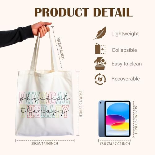 Nurse Canvas Tote Bag, Nurse Appreciation Gifts, Nursing School Gift Reusable Shopping Grocery Bags - Image 4