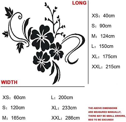 Wall Stickers 3D Flower Mirror - Family Decal Living Room Wall Decor Sticker Home Decorations Room Decor for Office Sofa Bedroom Decals (Red S:35 * 47in) - Image 2
