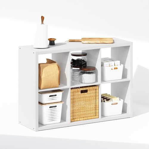Furinno Cubic Extra Thick 6-Cube Closet Organizers and Storage, White - Image 5