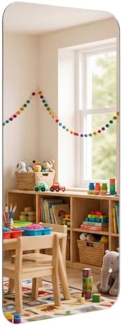 Marsui 1 Pcs 12 x 24 Inch Acrylic Safety Mirror Outdoor Shatterproof by Marsui