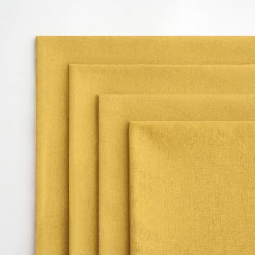 MIULEE Pack of 4 Decorative Outdoor Throw Pillow Covers Linen Waterproof Pillow Covers Summer Farmhouse Cushion Cases for Patio Garden Tent Balcony Couch Sofa 18x18 Inch Yellow - Image 5