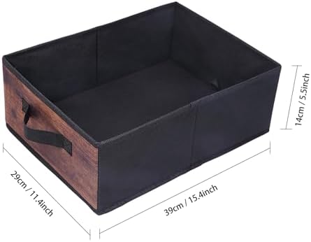 Clothings Collapsible Storage Bins, Foldable Organizers and Storage Baskets Cube Storage Bin for Bedroom Living Room (4 Pack, MZWL, 15.4x11.4x5.5inch) - Image 2
