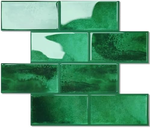 STICKGOO 10-Sheet Subway Tile Peel and Stick Backsplash, Self Adhesive Vinyl Wall Tiles, Stick on Backsplash for Kitchen and Bathroom(Thicker Design) by STICKGOO