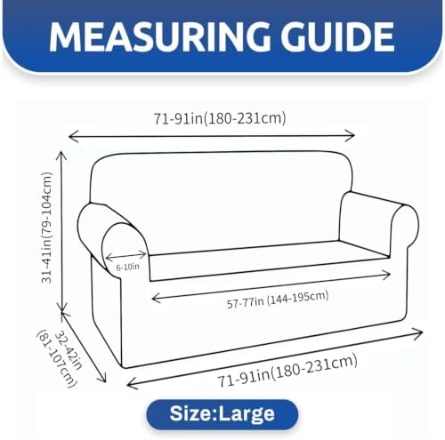 YEMYHOM Couch Cover Latest Jacquard Design High Stretch Sofa Covers for 3 Cushion Couch, Pet Dog Cat Proof Slipcover Non Slip Magic Elastic Furniture Protector (Large, Dark Gray Checkered) - Image 6