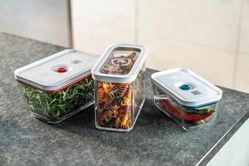 Zwilling FRESH & SAVE CUBE Box, size 2M, modular & stackable container, airtight & vacuumable storage, dishwasher friendly, transparent - Image 5