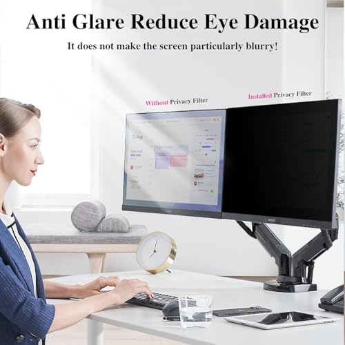 PYS 27 Inch Monitor Privacy Screen for 16:9 Widescreen Monitor, 2 Pack - Image 6