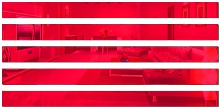10Pcs Acrylic Mirror Wall Stickers Striped Design Mirror Art Tile Decal DIY Self Adhesive Wall Line Border Decals Removable Wall Stickers and Murals for Home Decor 5 * 20cm （Red） - Image 5
