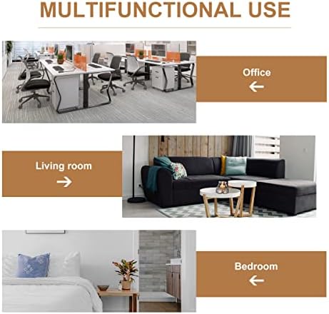 6 Panel Folding Room Divider,204" W x 71.3" H Portable Privacy Screen,Beige - Image 7