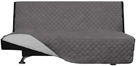 Easy-Going Reversible Couch Cover, Large Futon Sofa, Gray/Light Gray by Easy-Going