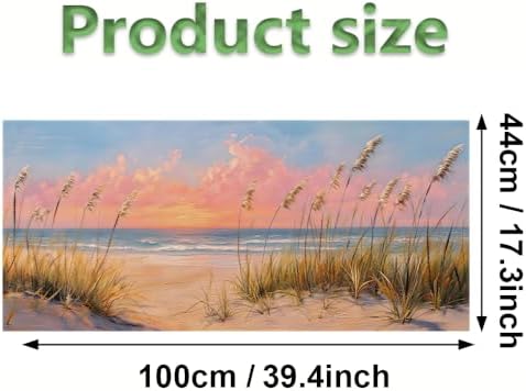 Window Privacy Film 39.37 x 17.3 in Beach Sunset Sea Oats Static Cling - Image 3