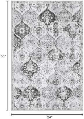 Lahome Moroccan 2x3 Rugs for Entryway, Soft Kitchen Rugs Non Slip Washable - Image 2
