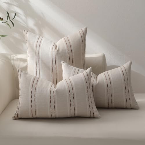 Hckot Caramel Throw Pillow Covers 22x22 Set of 2 Fall Pillow Covers - Image 2