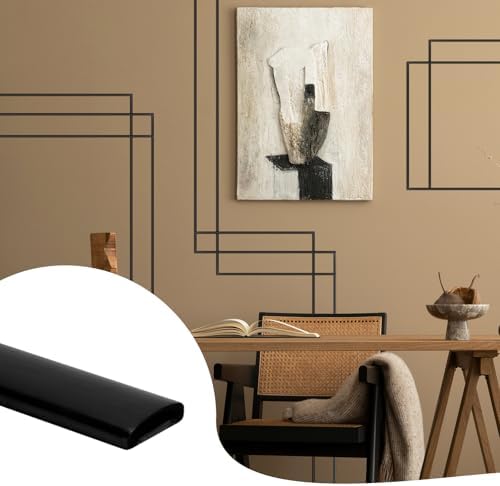 26.2 Ft Peel and Stick Wall Molding Trim, Flexible PVC Trim by JSIWOTH