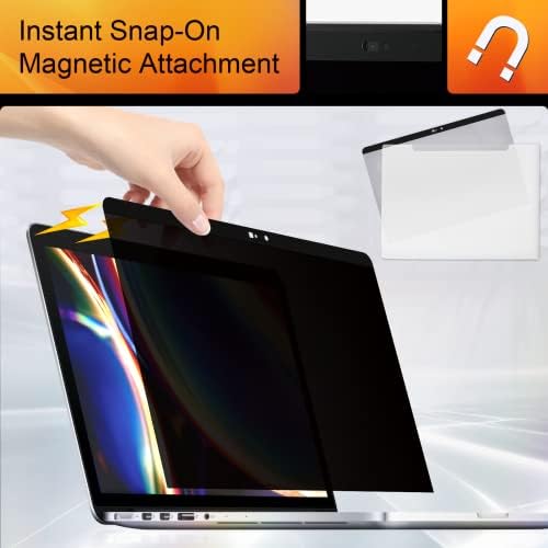 Mamol Privacy Screen MacBook Pro 16 Inch 2019 (A2141), Magnetic Removable Anti Glare Blue Light Filter Privacy Screen Protector with Webcam Cover for 16'' Apple Mac Laptop - Image 3