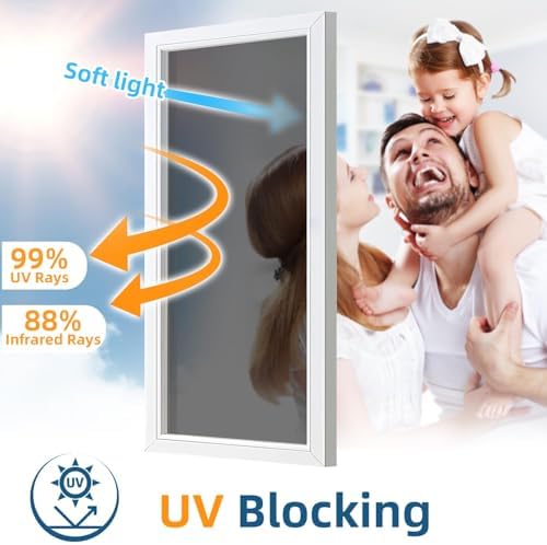 DUOFIRE One Way Privacy Window Film, Reflective Window Film, 23.6" x 118" - Image 3