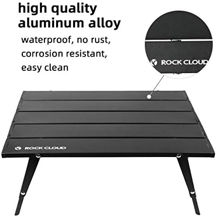 ROCK CLOUD Ultralight Folding Beach Table Adjust Height Aluminum Portable Mini Camping Table - Image 5