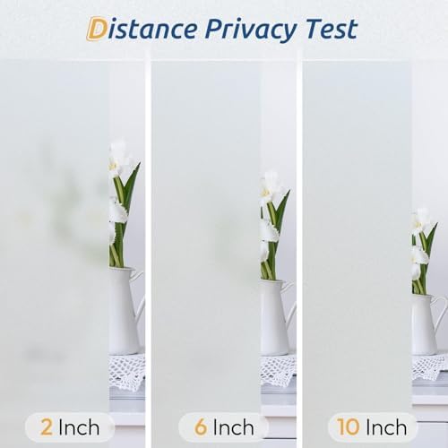 rabbitgoo Frosted Glass Window Privacy Film, Static Cling, 45.2" x 78.7" - Image 7
