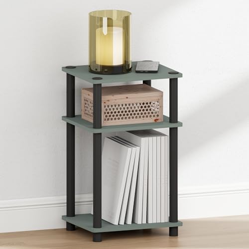 Furinno JUST Toolless 3-Tier Night Stand, Open Storage, Sage Green - Image 4