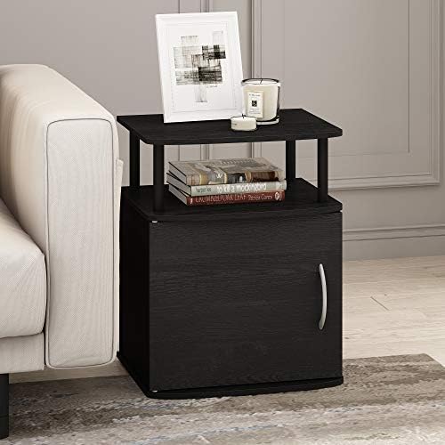 Furinno Jaya End Table, One, Black Wood - Image 2