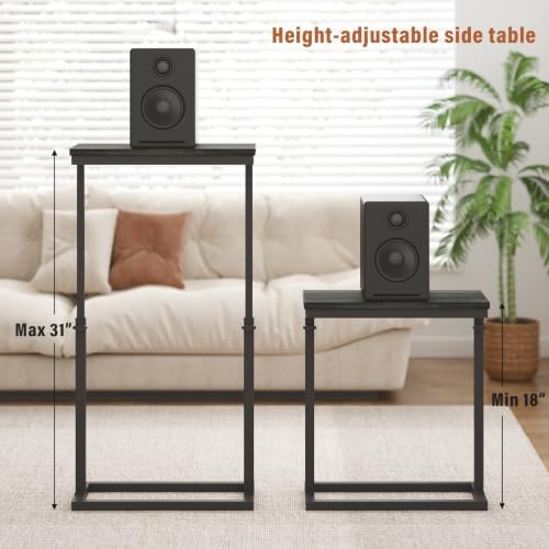 TUTOTAK End Table, Side Table, Tall Couch Table, Sofa Table - Image 2