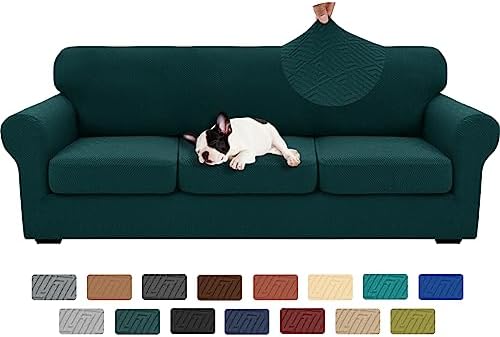 XINEAGE 3-Piece Stretch X-Large Sofa Cover, Washable Couch Covers for Dog by XINEAGE