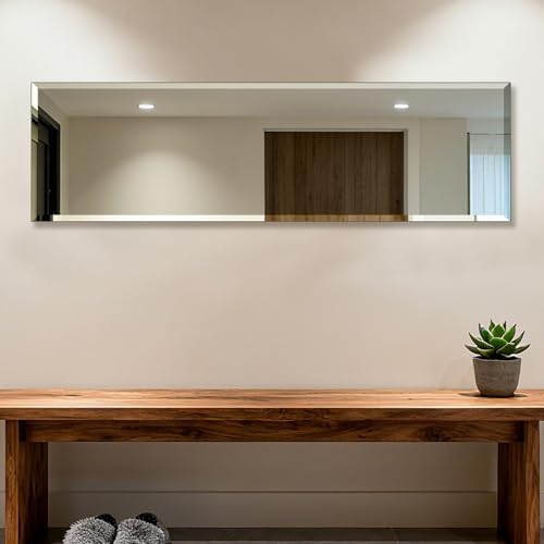 Frameless Full Length Mirror for Wall, 48x14 Inch Bathroom Vanity Mirror - Image 3