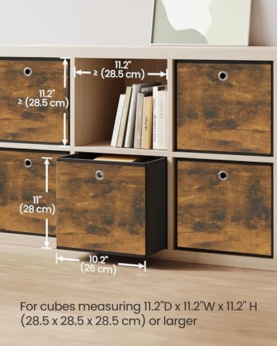 SONGMICS Storage Cubes, Set of 6, 11-Inch Foldable Closet Organizers - Image 3
