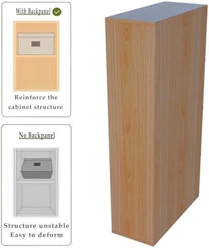 OSCHF 8-Cube Storage Shelf Bookcase, Oak - Image 5