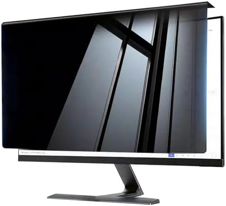 Hanging Computer Privacy Screen Filter 22 Inch,Compatible with 21/22 inch for 16:9 Widescreen Desktop Monitor, Anti Glare Eye Protection and Blue Light Blocks by BYIUIHS
