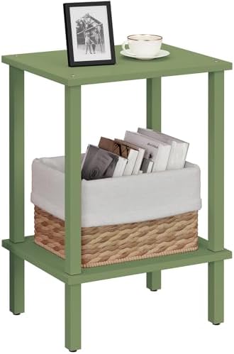 TUTOTAK End Table, Side Table, Nightstand, 2-Tier Storage Shelf by ChoosetutotakFurnitureBuildYourCozyHome