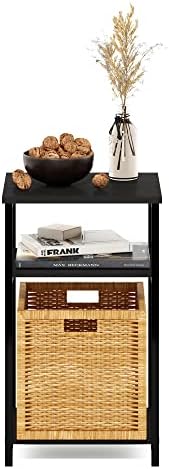 Furinno JUST 3-Tier Metal Frame Telephone Table, Espresso - Image 4
