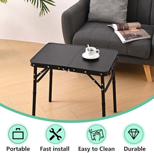 YihuiKo Folding TV Tray, Lightweight Portable Small Folding Table - Image 3