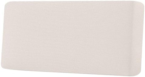 H.VERSAILTEX Super Stretch Individual Seat Cushion Covers Sofa Covers Couch Cushion Covers Slipcover Sets Thick Jacquard Textured Twill Fabric (1 Piece Sofa Cushion Cover, Ivory) by HVERSAILTEX