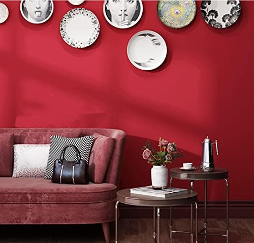 15.7" x 394" Red Peel and Stick Wallpaper - Matte Red Contact Paper for Cabinets and Countertops - Image 2