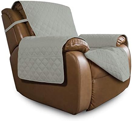 Easy-Going Oversized Recliner Chair Slipcover Reversible Sofa Cover Water Resistant Couch Cover Furniture Protector with Elastic Straps for Pets Dog (Oversized Recliner, Beige/Beige) by Easy-Going