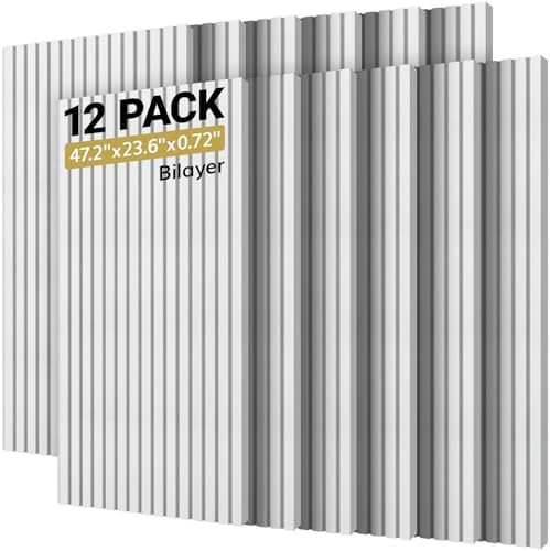 TONOR Dual-Layer Thickened Acoustic Wall Panels-12 Pack 47.2"x23.6"x0.72" by TONOR