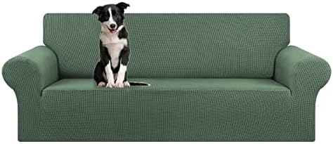 KEKUOU Stretch Oversized Couch Covers for Sofa Slipcover,Greyish Green by KEKUOU
