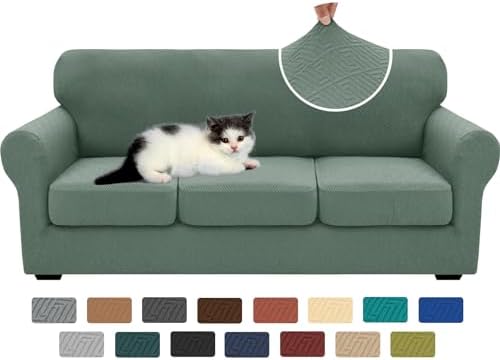 XINEAGE 4-Piece Stretch Sofa Cover, Washable Couch Covers for Dog by XINEAGE