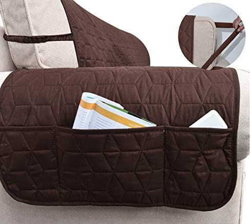 Ameritex Couch Sofa Slipcover 100% Waterproof Nonslip Quilted Furniture Protector Slipcover for Dogs, Children, Pets Sofa Slipcover Machine Washable (Chocolate, 68'') - Image 4