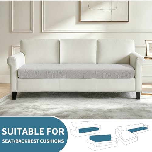 XINEAGE 4 Piece XL Stretch Couch Cushion Covers Individual Sofa Slipcovers - Image 2