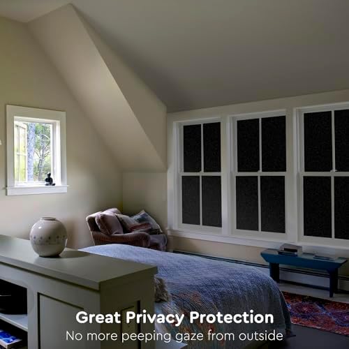 Kromapolis Blackout Window Privacy Film Light Blocking, 45.2'' x 393.7'' - Image 4